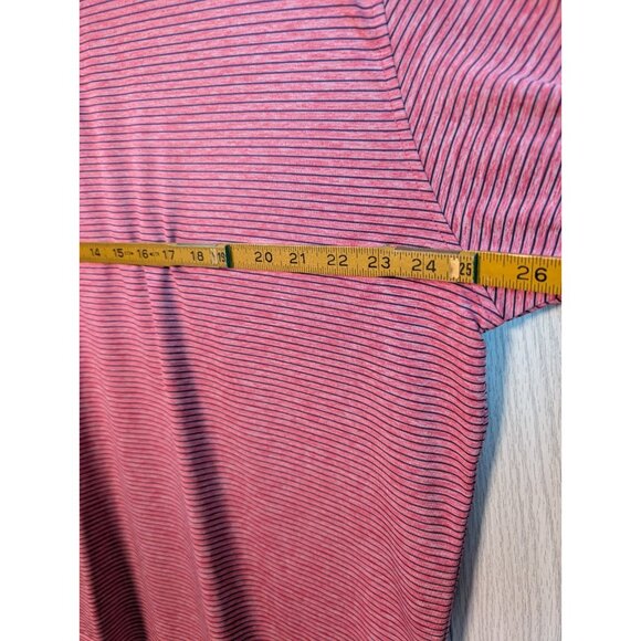 Footjoy FJ Polo Shirt Men's XL Extra Large Red Stripe Golf Performance Athletic - Picture 5 of 6